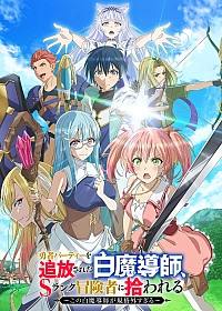 Постер к аниме Белого мага, изгнанного из команды героя, подобрал авантюрист ранга S